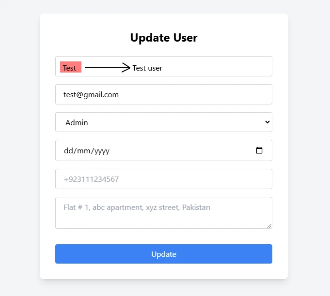 Screenshot 6 - Edit User - Techieonix
